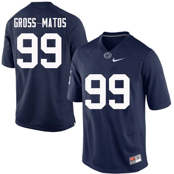 NCAA Nike Men's Penn State Nittany Lions Yetur Gross-Matos #99 College Football Authentic Navy Stitched Jersey FMG8798LS